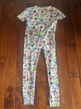 GAP White Kids Skate & Surf Graphic Pajama pantsSet